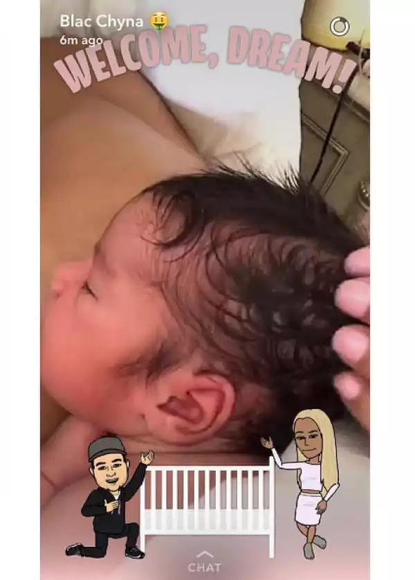 Newborn Dream Kardashian gets her own Snapchat filter (photos)